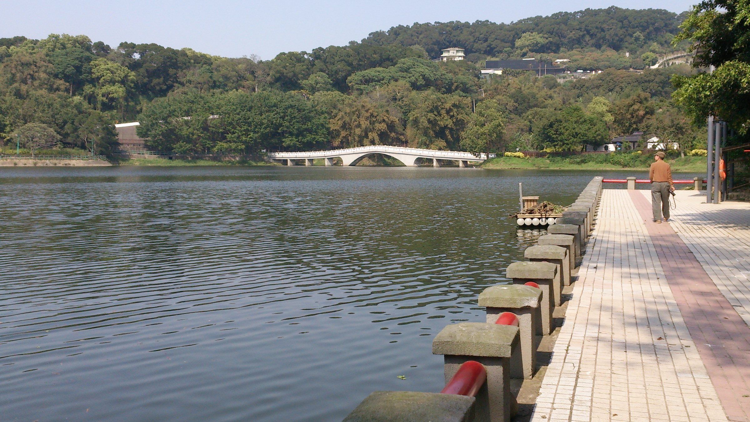 青草湖湖岸與倒影